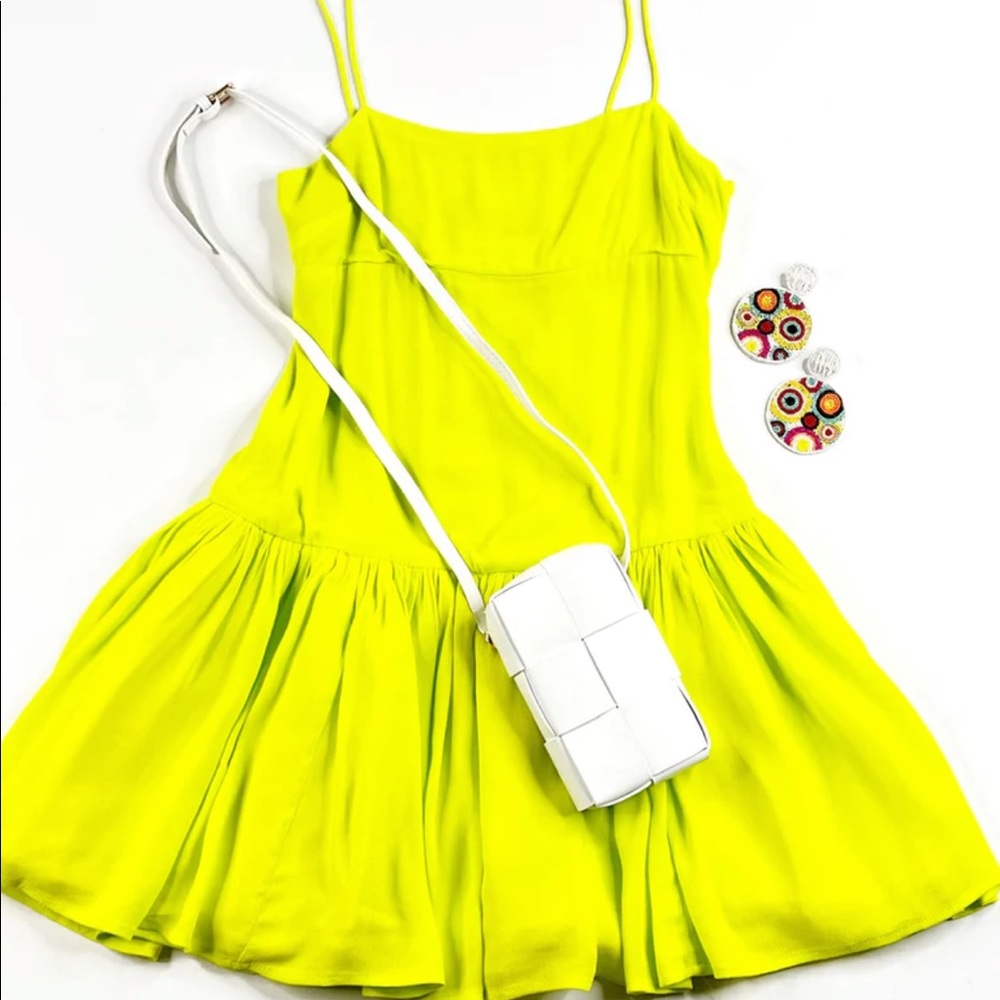 NWT Neon drop waist dress - small